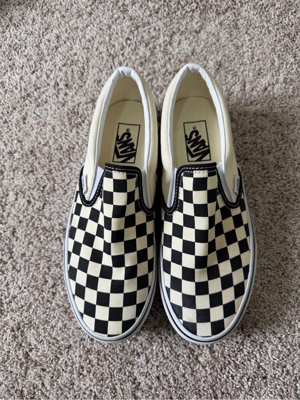 Vans Classic Slip-On Checkerboard Stackform Platform Shoes Men’s 6.5 Women’s 8 - Picture 3 of 6